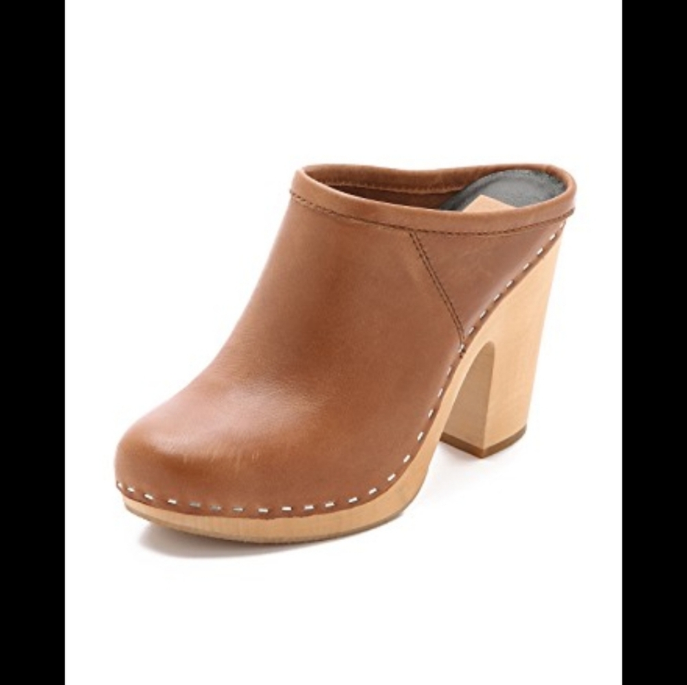Dolce Vita Ackley brown leather clogs 6.5